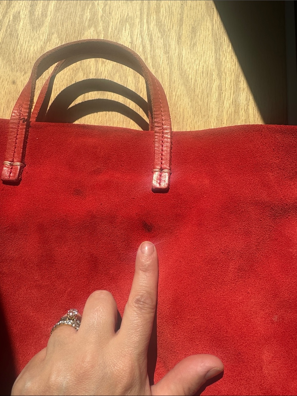 Clare V. Red suede bag - Picture 5 of 8